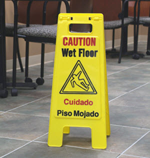 Electric/Hybrid Floor Warning Signs 2pc Caution Danger Sign Hazard Cone 600mm 